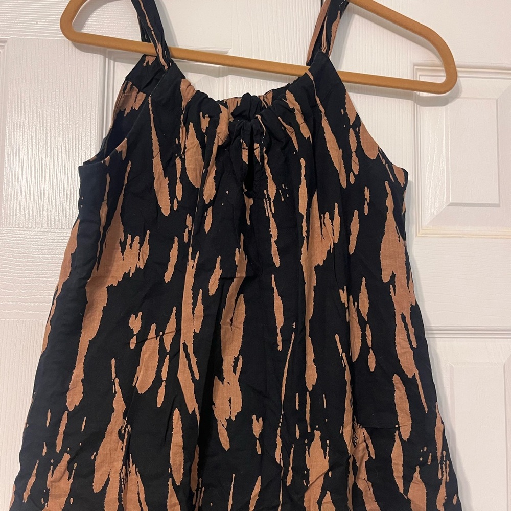 Old Navy Black and Brown top with a high neckline
